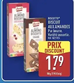 ALDI BISCOTTO Biscuit aux amandes offre