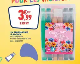 Bureau Vallée 24 marqueurs à alcool offre