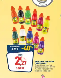 Bureau Vallée Peinture gouache néfertari offre