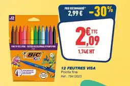 Bureau Vallée 12 feutres visa offre