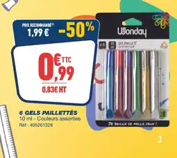 Bureau Vallée Gel pailleté glitter glue offre