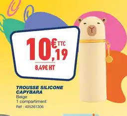 Bureau Vallée Trousse silicone capybara offre