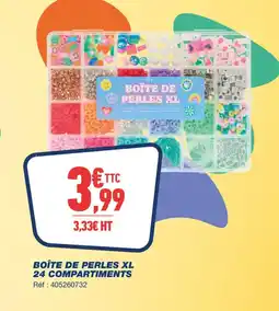 Bureau Vallée Boîte de perles xl 24 compartiments offre