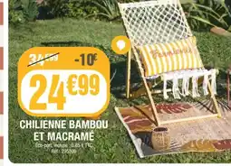 La Foir'Fouille Chilienne bambou et macramé offre