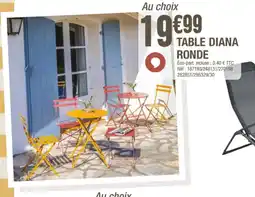 La Foir'Fouille Table diana ronde offre