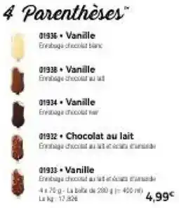 Thiriet 4 Parenthèses offre