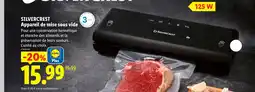 Lidl Silvercrest appareil de mise sous vide offre