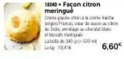 Thiriet Façon citron meringue offre