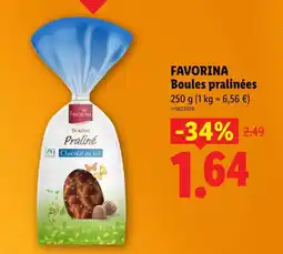 Lidl Favorina boules pralinées offre