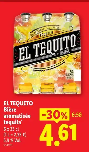 Lidl El tequito bière aromatisée tequila offre