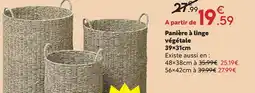 Maxi Bazar Panière à linge végétale offre