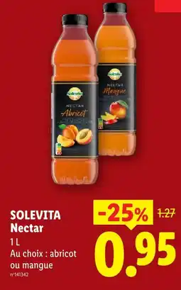 Lidl Solevita nectar offre