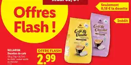 Lidl Bellarom dosettes de café saveur vanille offre