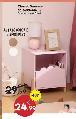 Maxi Bazar Chevet douceur 35.5×33×40cm offre