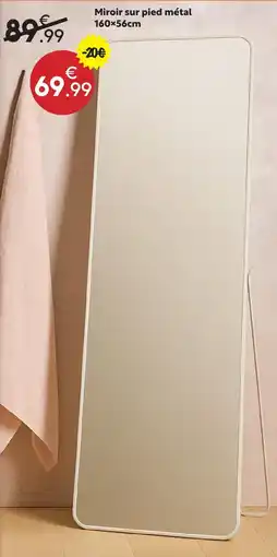 Maxi Bazar Miroir sur pied métal offre
