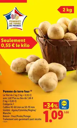 Lidl Pommes de terre four offre