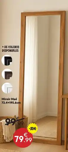 Maxi Bazar Miroir maé 72.4×195.6cm offre