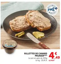 U Express Prunier rillettes de canard offre