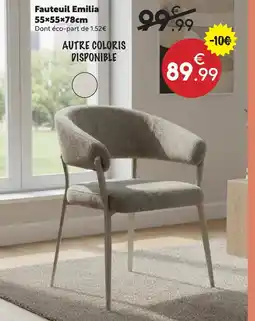 Maxi Bazar Fauteuil emilia offre