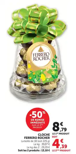 U Express Ferrero rocher cloche ferrero rocher offre