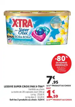 U Express X-tra lessive super croix bora bora offre