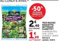 U Express Trio mâche/roquette/betterave offre