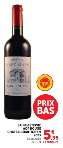 U Express Château chateau martignan saint-estèphe aop rouge 2023 offre