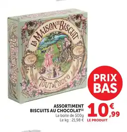 U Express La maison du biscuit assortiment biscuits au chocolat offre