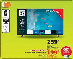 Hyper U Thomson téléviseur 43 uhd offre