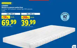 Lidl Livarno matelas en mousse confort easy offre