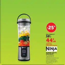 Hyper U Ninja blast blender sans fil offre