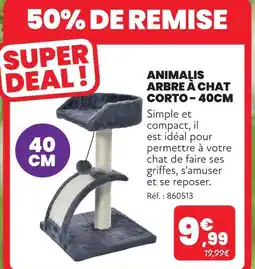 Animalis Animalis arbre à chat corto - 40cm offre