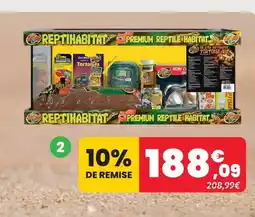 Animalis Zoomed kit tortues terrestres premium reptile habitat - 68l offre