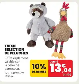 Animalis Trixie selection de peluches offre