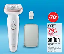 Super U Braun epilateur silk epil 9 offre