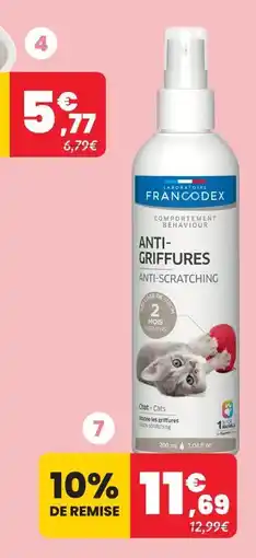 Animalis Francodex anti-griffures éduque - 200ml offre
