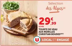 Super U U tourte de veau aux morilles christian boudes offre