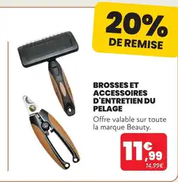 Animalis Beauty brosses et accessoires d'entretien du pelage offre