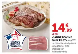 Super U Viande bovine française faux filet offre