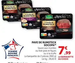Super U Socopa pavé de rumsteck offre