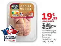 Super U Royal bernard pintade farcie potiron châtaigne offre
