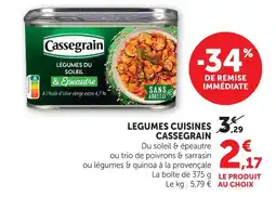 Super U Cassegrain legumes cuisines offre