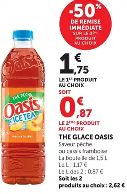 Super U Oasis thé glacé offre