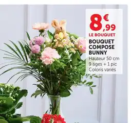 Super U Bouquet composé bunny offre