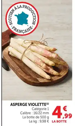 Super U Asperge violette offre