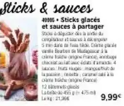 Thiriet Sticks glacés et sauces à partager offre