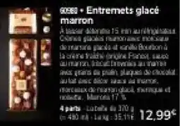 Thiriet Entremets glacé marron offre