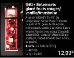 Thiriet Entremets glacé fruits rouges, vanille,framboise offre