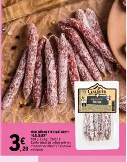 E.Leclerc GALBIER Mini buchettes nature offre