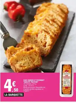 E.Leclerc QUALITÉ TRAITEUR Cake chorizo et poivrons offre